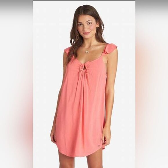 **Host Pick***NWT Roxy XS Coral dress - Picture 1 of 9